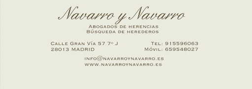 Navarro y Navarro Búsqueda de herederos