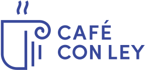 Logo de Café con Ley